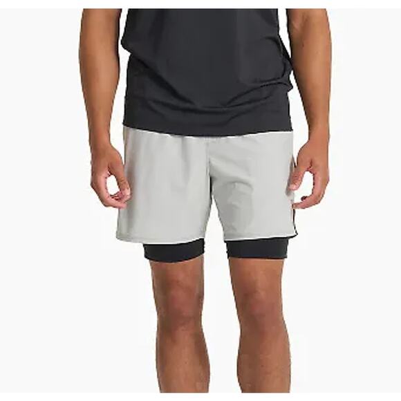 Vuori Men's Fullerton Short Gray Black Med - Picture 1 of 13